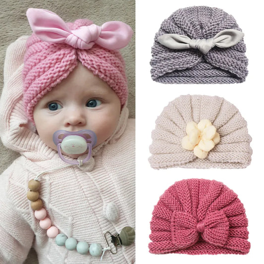 Cozy Knit Baby Bonnet